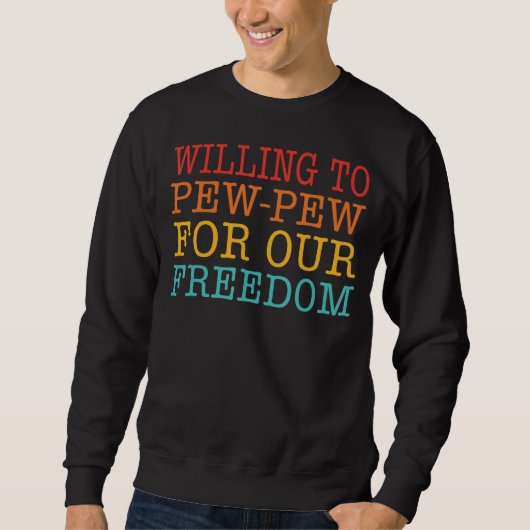 Sweatshirt La Volonté De Pew Pour Notre Liberté (Devant)