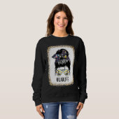 Sweatshirt Lab Life Lab Tech Messy Bun Cheveux Femme Mère Da (Devant entier)
