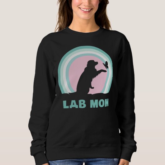Sweatshirt Lab Mom For Labrador (Devant)