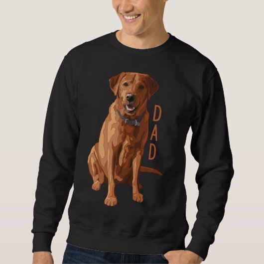 Sweatshirt Lab Papa Fox Red Labrador Retriever Chien (Devant)