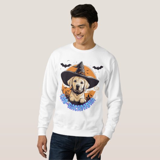 Sweatshirt Lab-racadabra Halloween Thème Labrador Chiot (Devant entier)