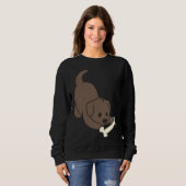 Sweatshirt Laboratoire De Chocolat Avec Os (Devant entier)