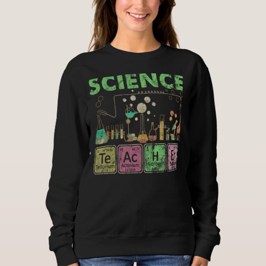 Sweatshirt Laboratoire des éléments de chimie scientifique (Devant)