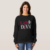 Sweatshirt Laboratoire Diva Lab Tech Chimiste Technicien de l (Devant entier)