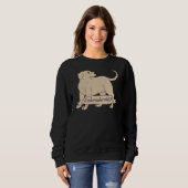 Sweatshirt Laboratoire jaune labradorien (Devant entier)
