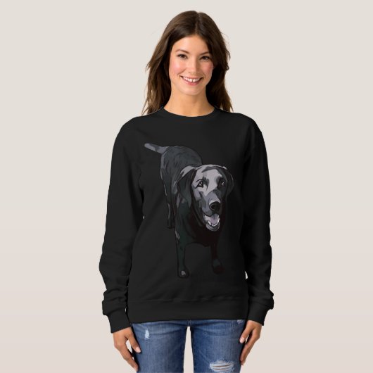 Sweatshirt Laboratoire noir (Devant entier)