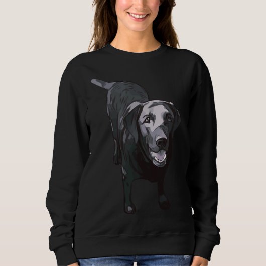 Sweatshirt Laboratoire noir (Devant)