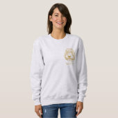Sweatshirt Labradoodé Chien Dessin main personnalisé (Devant entier)