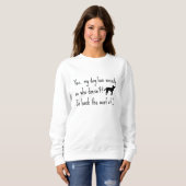 Sweatshirt Labradoodé Mon chien angoissé Woof Off (Devant entier)