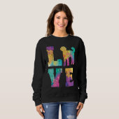 Sweatshirt Labradoodle Love (Devant entier)