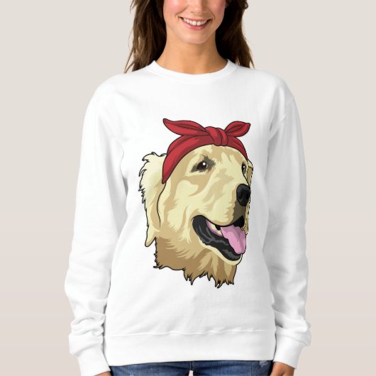 Sweatshirt Labrador avec Bandana (Devant)