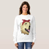 Sweatshirt Labrador avec Bandana (Devant entier)