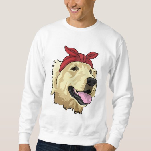 Sweatshirt Labrador avec Bandana (Devant)