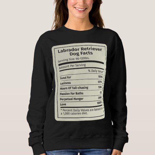 Sweatshirt Labrador Chien - Faits (Devant)