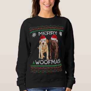 Sweatshirt Labrador Christmas Laid Yellow Lab Chocolat Labra