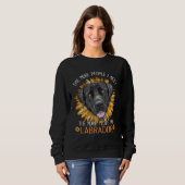 Sweatshirt Labrador Dog Cute Sunflower Like My Labrador Retri (Devant entier)