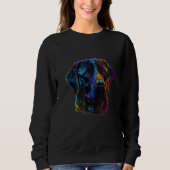 Sweatshirt Labrador Dog Lab Lover Splash Graffiti Art Pet_2 (Devant)