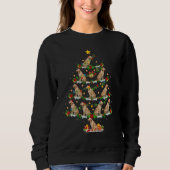 Sweatshirt Labrador Dog  Xmas Lights Labrador Christmas Tree (Devant)
