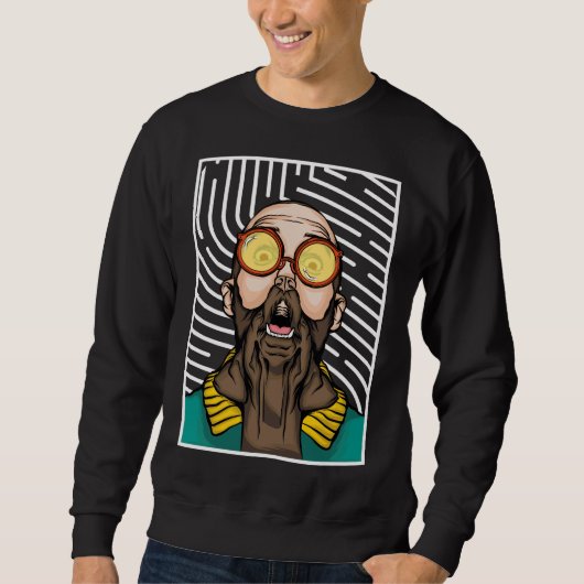 Sweatshirt Labrador Hipster (Devant)