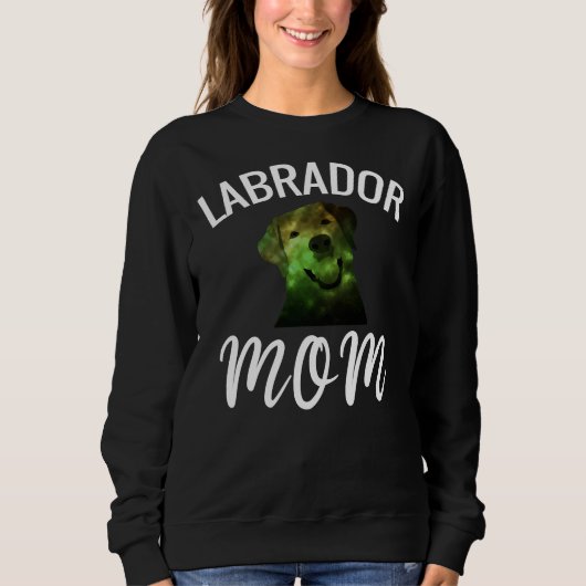 Sweatshirt Labrador Mom Lab Maman (Devant)