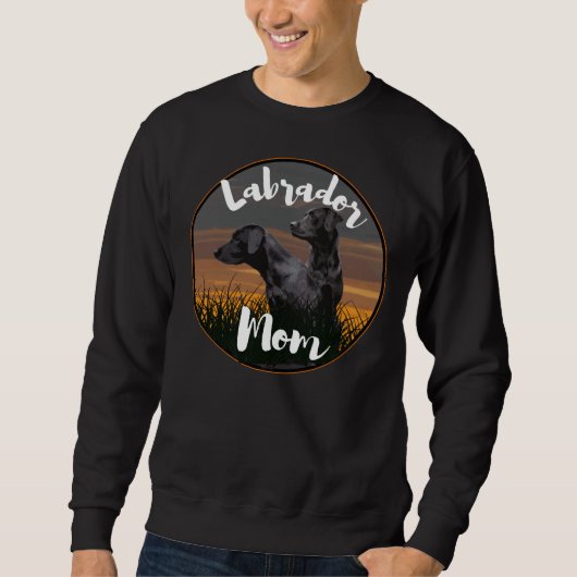 Sweatshirt Labrador Mom Labrador Retriever (Devant)