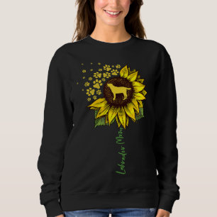 Sweatshirt Labrador Mom Sunflower Labrador Retriever Chien Ma