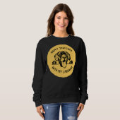 Sweatshirt Labrador Peeking Graphic Avec Happy Together Text (Devant entier)