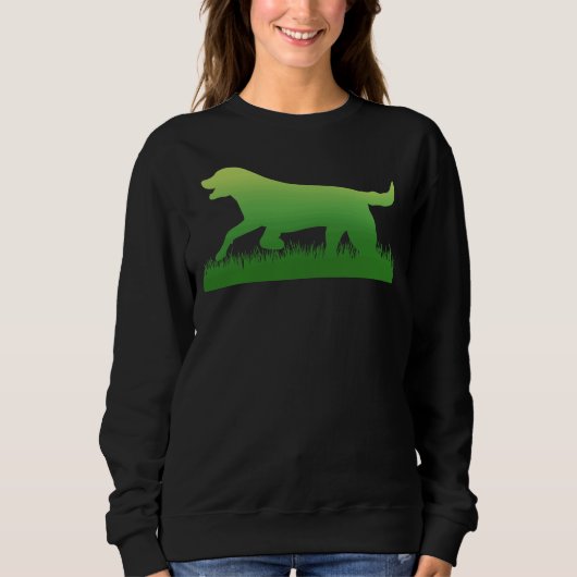 Sweatshirt Labrador Retriers Black Lab Print (Devant)
