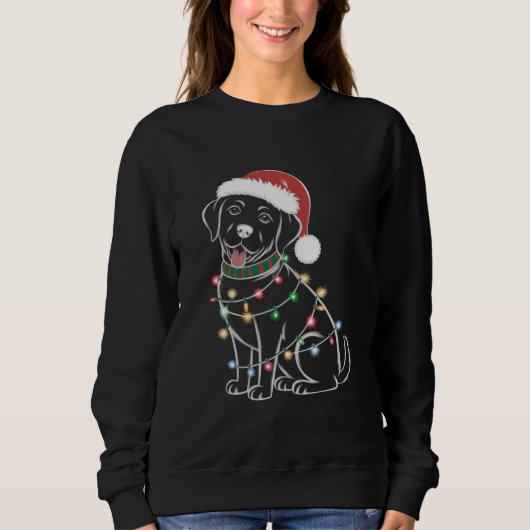 Sweatshirt Labrador Retriers Noël (Devant)