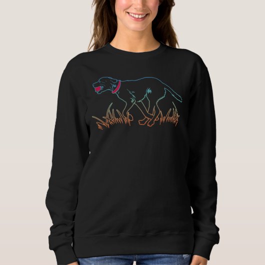 Sweatshirt Labrador Retriever Black Lab Fetch Tee (Devant)