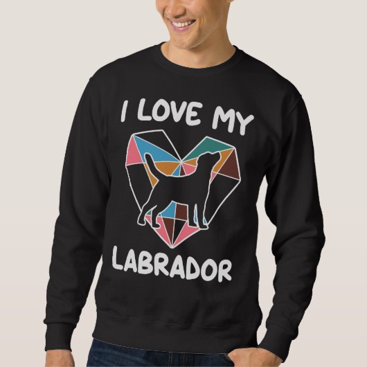 Sweatshirt Labrador Retriever Black Lab Récupérer (Devant)