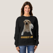 Sweatshirt Labrador Retriever Chien mignon Chien Good Boi Goo (Devant entier)