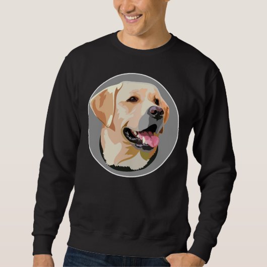 Sweatshirt Labrador Retriever Chien Papa Maman Garçon Fille C (Devant)