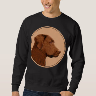 Sweatshirt Labrador Retriever (Chocolat) Peinture - Chien Art