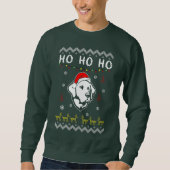 Sweatshirt Labrador Retriever Dog Christmas Ho Ho Ho (Devant)