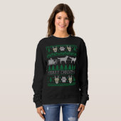 Sweatshirt Labrador Retriever Dog Ugly Christmas Sweaters (Devant entier)