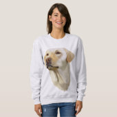 Sweatshirt Labrador Retriever jaune (Devant entier)