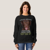 Sweatshirt Labrador Retriever Lab au Chocolat Professionnel H (Devant entier)
