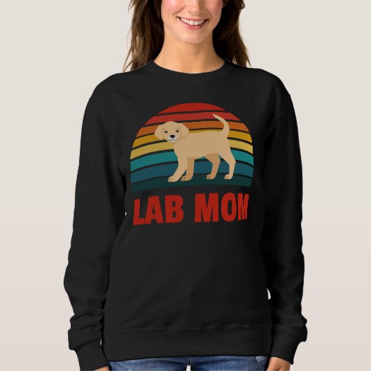 Sweatshirt Labrador Retriever Lab Maman (Devant)
