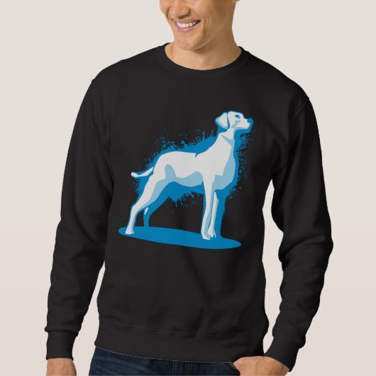 Sweatshirt Labrador Retriever Lab Paint Sashes (Devant)