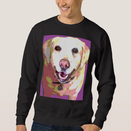 Sweatshirt Labrador Retriever Lab Purple (Devant)