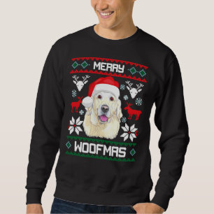 Sweatshirt Labrador Retriever Merry Woofmas Christmas Chien d