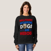 Sweatshirt Labrador Retriever Military Working (Devant entier)