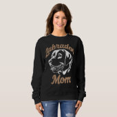 Sweatshirt Labrador Retriever Mom White (Devant entier)