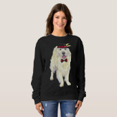 Sweatshirt Labrador Retriever romantique (Devant entier)