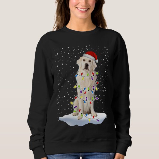Sweatshirt Labrador Retrievers Santa Hat Christmas Tree Chris (Devant)
