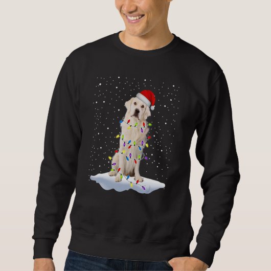 Sweatshirt Labrador Retrivers Santa Hat Christmas Tree Chris (Devant)