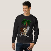 Sweatshirt Labradors de chaises de plage (Devant entier)