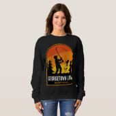 Sweatshirt Lac Georgetown Montana Pêche Raglan (Devant entier)