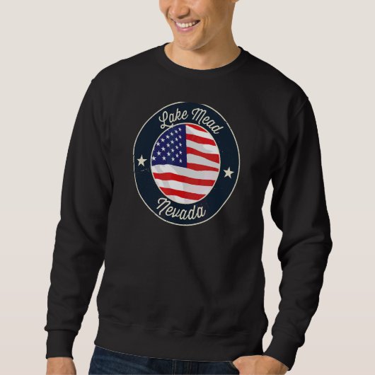 Sweatshirt Lac Mead Patriotique Nevada Souvenir (Devant)